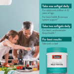 Swisse Wild Fish Oil Omega 3 Supplements for Women and Men 1000 mg, 400 Softgels