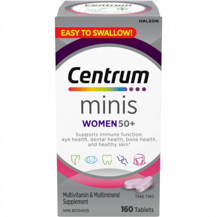 Centrum Women 50+ Multivitamins Supplement for, 160 Mini Tablets