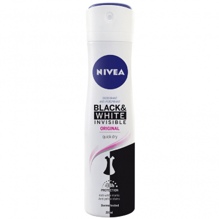 Nivea Black & White Invisible Original Spray Deodorant 200ml