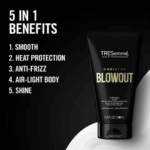 Tresemme One Step Blowout 5-in-1 Blow Dry Balm for Fine to Medium Hair,