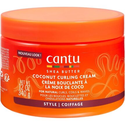 Cantu Coconut Curling Cream with Shea Butter for Natural Hair,