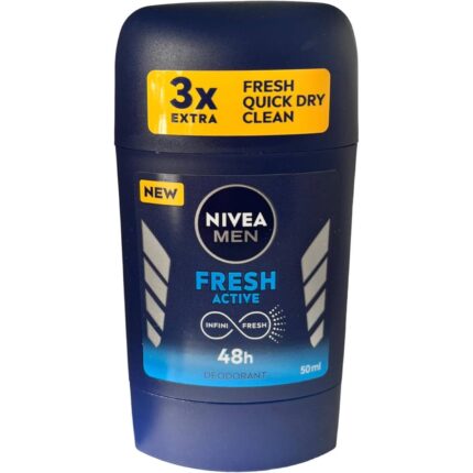 Nivea Men Stick Fresh Active 48h Protection Longlasting Freshness, 50 ml