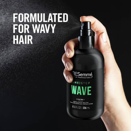 TRESemmé One Step 5-in-1 Leave-In Hair Styling Mist for Wavy Hair Wave Defining Mist Hair Care Product to Enhance Natural Waves 236ml