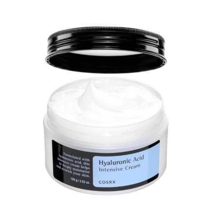 COSRX Hyaluronic Acid Moisturizing Cream, Long-lasting Hydration, Rich Moisturizer for Sensitive Skin 3.52 oz / 100g,