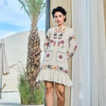 Floral Harmony Embroidered Shift Dress