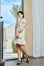 Floral Harmony Embroidered Shift Dress