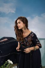 Midnight Blossom Embroidered Maxi Dress