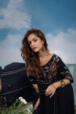 Midnight Blossom Embroidered Maxi Dress