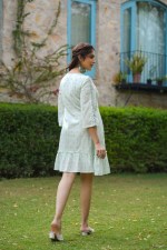 Mint Meadow Embroidered Flared Dress