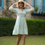 Mint Meadow Embroidered Flared Dress