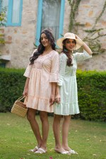 Mint Meadow Embroidered Flared Dress