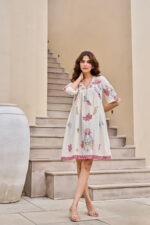 Boho Paradise Embroidered Cotton Dress