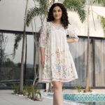 Meadow Bloom Embroidered Cotton Dress