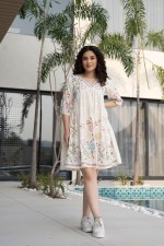 Meadow Bloom Embroidered Cotton Dress