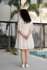 Meadow Bloom Embroidered Cotton Dress
