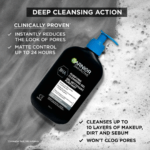 Garnier SkinActive BHA Purifying Cleansing Gel with Salicylic Acid and Charcoal 250ml