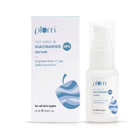 Plum 10% Niacinamide & Rice Water Face Serum 10 ml