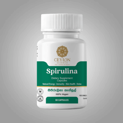 Ceylon Science Spirulina, 60 Veg Capsules