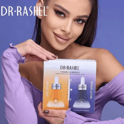 Dr.Rashel Vitamin C & Retinol Day & Night Face Serum 2 Pack - 30ml