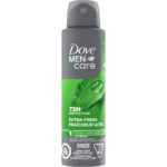 Dove Men+Care Antiperspirant Deodorant Dry Spray For Men Extra Fresh 72-hour Sweat and Odour protection Extra Fresh With Triple Defense Technology, 107g