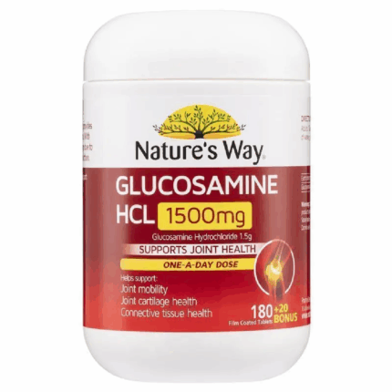 Nature's Way Glucosamine 1500mg 180 Tablets + 20 Bonus Tablets, 200 Tablets