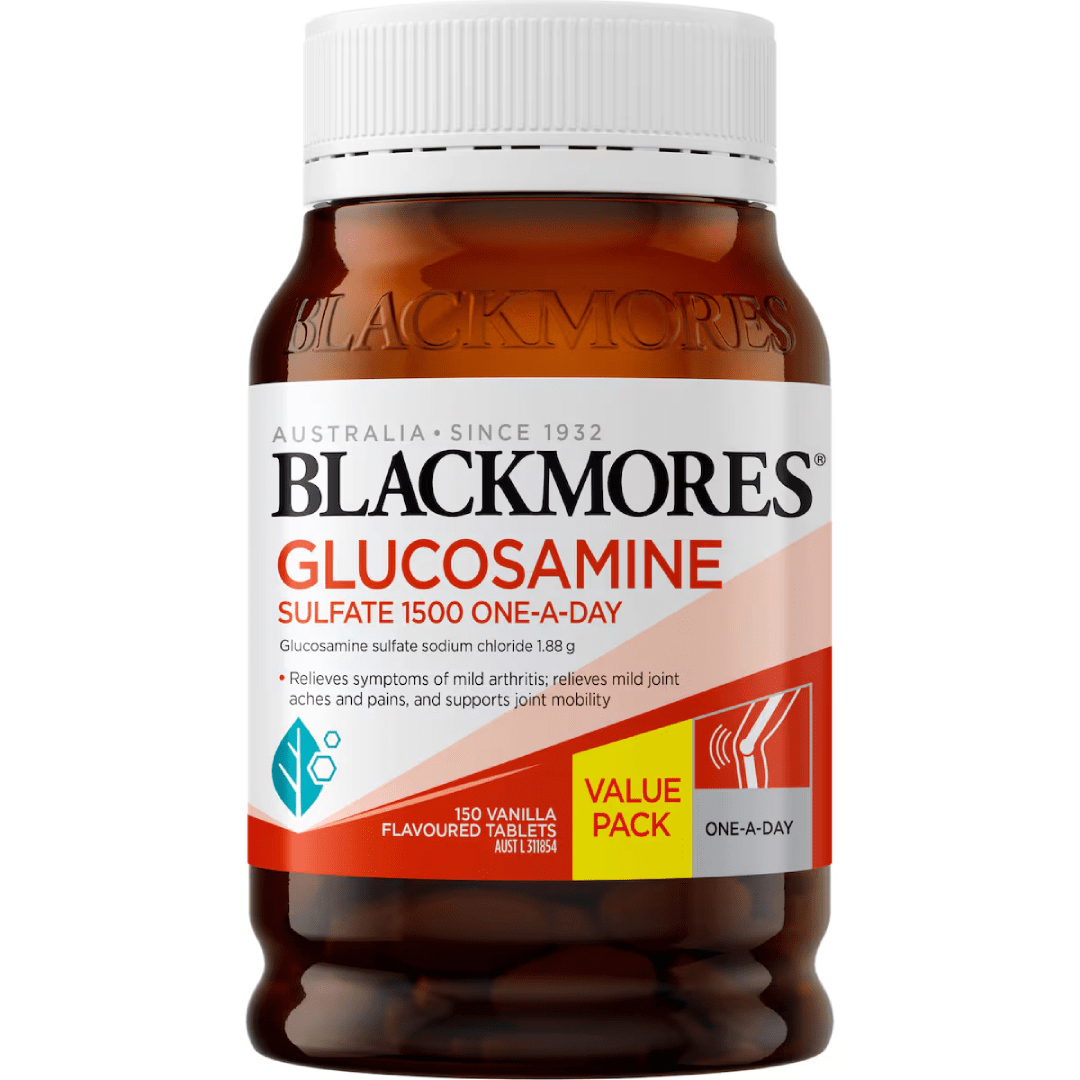 Blackmores Glucosamine Sulfate 1500mg One-A-Day 150 Tablets Blackmores Glucosamine Sulfate 1500mg One-A-Day 150 Tablets