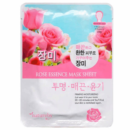 natureby Rose Essence Mask Sheet ,1 Pcs