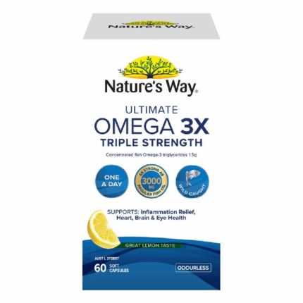 Nature's Way Ultimate Omega 3X Triple Strength 60 Softgels