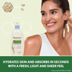 Aveeno Daily Moisturizing Lotion Sheer Hydration, Dry Skin Care, Emollient Cream, Oat, Fragrance Free, 532-mL