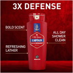 Bold and Invigorating_ Old Spice Red Collection Captain Body Wash, 24 fl oz