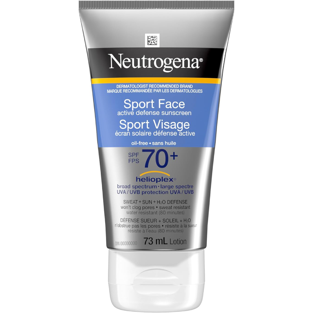 Neutrogena Sport Face Sunscreen SPF 70+, Oil-Free Facial Sunscreen Lotion with Broad Spectrum 73ml Neutrogena-Sport-Face-Sunscreen-SPF-70.png