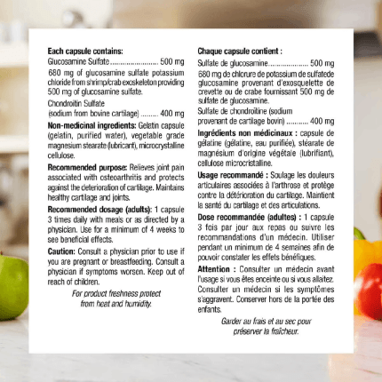 Webber Naturals® Glucosamine Chondroitin Double Strength, 500_400 mg, 180 Capsules