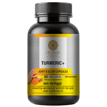 Ceylon Science Turmeric+ Joint & Glow Capsules – 60 Veggie Capsules