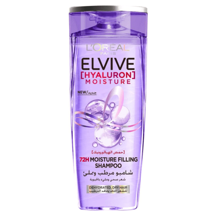 L’Oréal Paris Elvive Hyaluron Moisture Filling Shampoo, Replumps Hair with 72H of Hydration, 400ml (4)