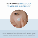 SKIN1004 Hyalu-Cica Water-Fit Sun Serum SPF 50 PA++++_ Lightweight Korean Sunscreen for All Skin Types with Hyaluronic Acid & Centella, 15ml