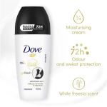 dove advanced care deodorant roll on 72hr protection black & white roll on with pro-ceramide & calendula 50ml
