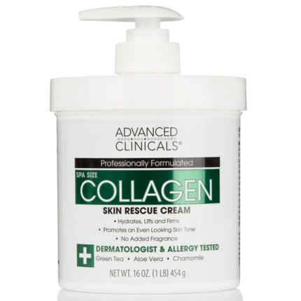 Advanced Clinicals Collagen Skin Rescue Lotion