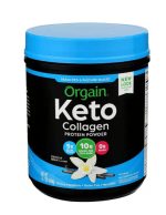 Orgain Keto Collagen Protein Powder, Vanilla - 10g Grass Fed Hydrolyzed Collagen Peptides for Women & Men