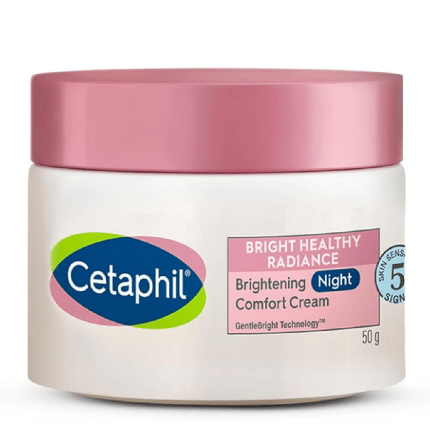 Cetaphil Brightening Night Comfort Cream - 50 g_ For Dark Spots, Uneven Skin Tone_ Hyaluronic Acid & Niacinamide (1)