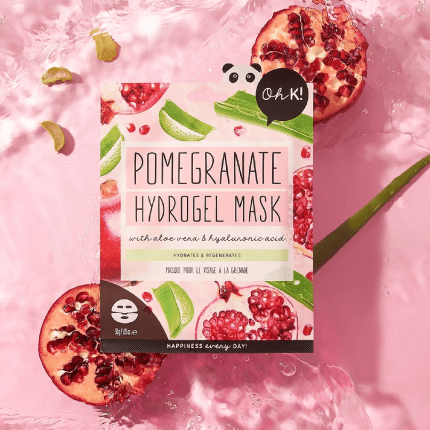 Oh K! Hydrogel Sheet Mask - Pomegranate - 1 Pc Face Sheet Mask