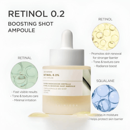 SKIN1004 – Retinol 0.2 Boosting Shot Ampoule, 30ml