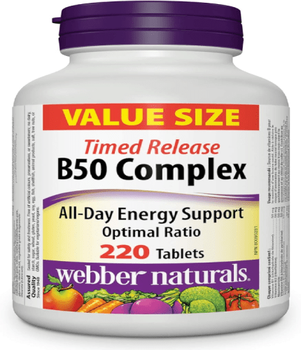 Webber Naturals Vitamin B50 Complex 220 Tablets