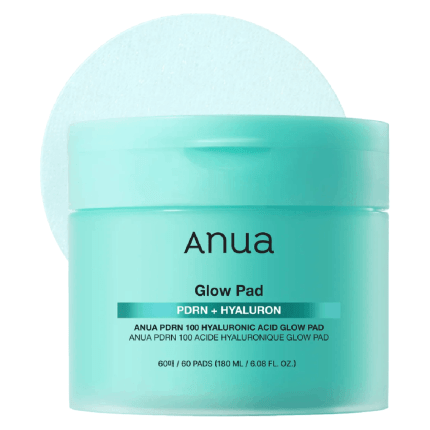 anua pdrn 100 hyaluronic acid glow pads