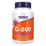 NOW Supplements, Vitamin C-500 with Rose Hips, Antioxidant Protection 250 Tablets