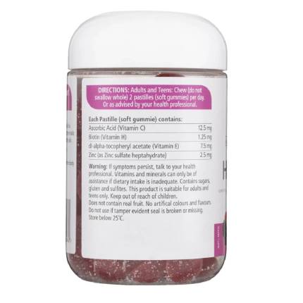 Nature's Way Adult Vita Gummies Hair Skin Nails 150 Pastilles - Berry Flavoured