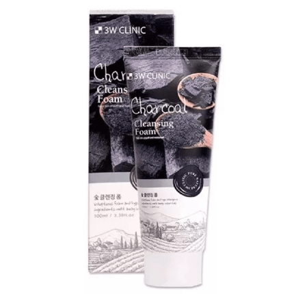 3W CLINIC Charcoal Foam Cleansing 100ml