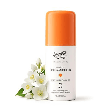 Chemist at Play UnderArm Roll-On with 5% AHA 40ml