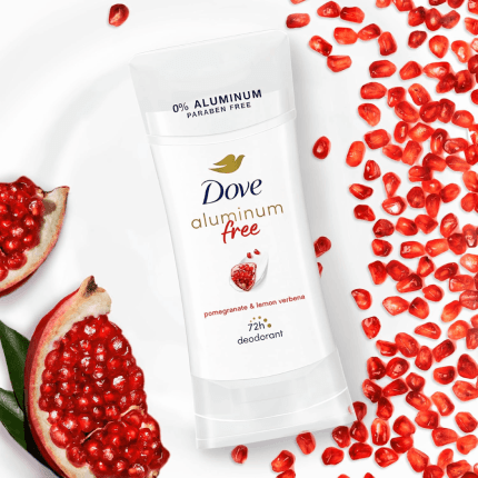 Dove 0% Aluminum 48H Clear Deodorant – Pomegranate & Lemon Verbena
