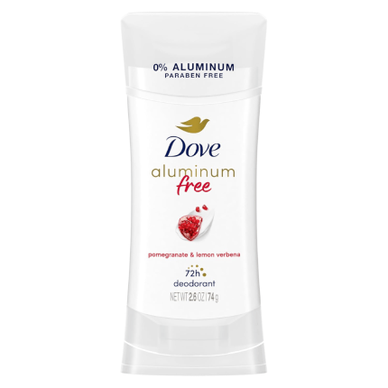 Dove 0% Aluminum 48H Clear Deodorant – Pomegranate & Lemon Verbena