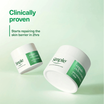 Simple Repair+ Rich Cream Soothing Hydrating Face Moisturiser (50ml)